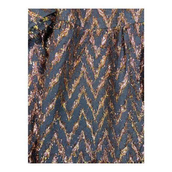 Tuckernuck Pomander Place Copper Metallic Kenzo Relaxed VNeck Size Med Dress - Picture 6 of 8